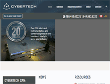 Tablet Screenshot of cybertech.ca